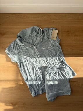 Kyte BABY Pale Blue Short Sleeve Pajama Set